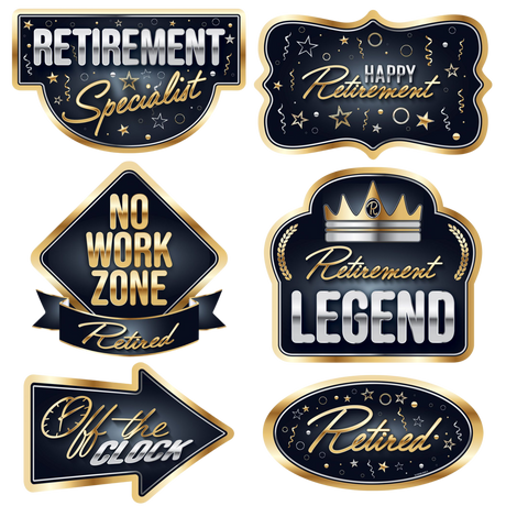Happy Retirement Tableware and Decor Set