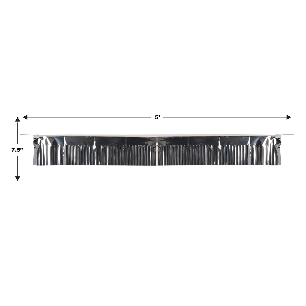 Metallic Fringe Banner (7.5" X 5')