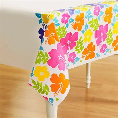 Hibiscus White Tablecover