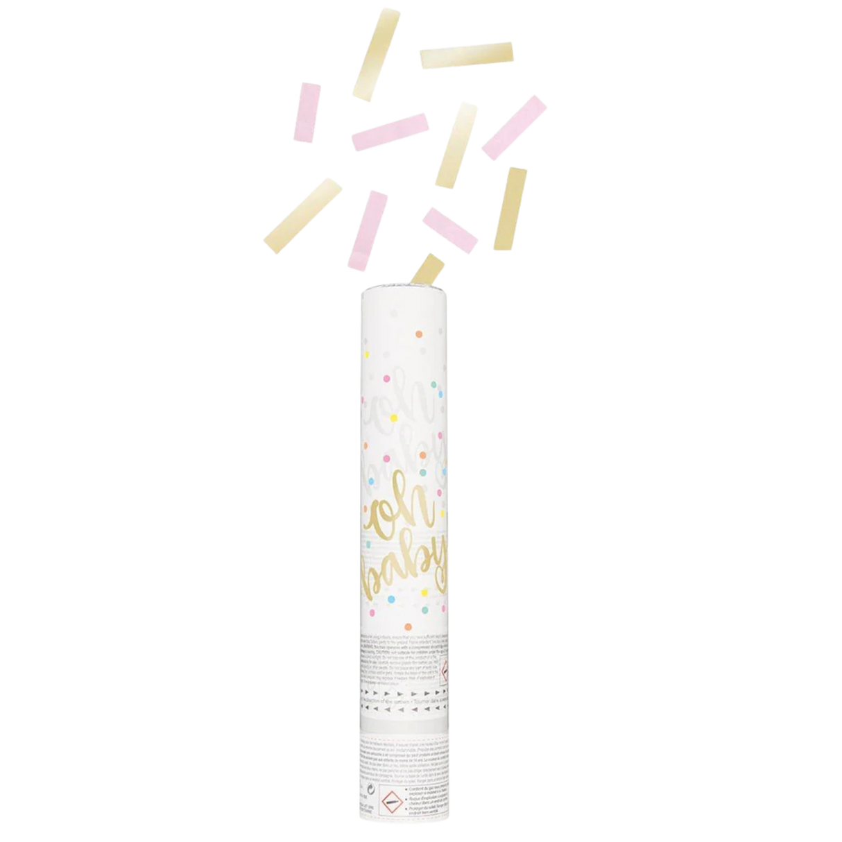 Oh Baby Confetti Cannon, Gender Reveal Girl