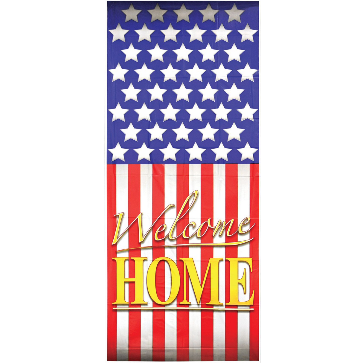 Patriotic Welcome Home Door Cover (6' X 30")
