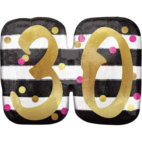 35" Pink & Gold Milestone Balloon