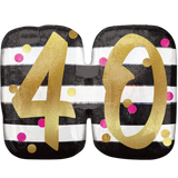 35" Pink & Gold Milestone Balloon