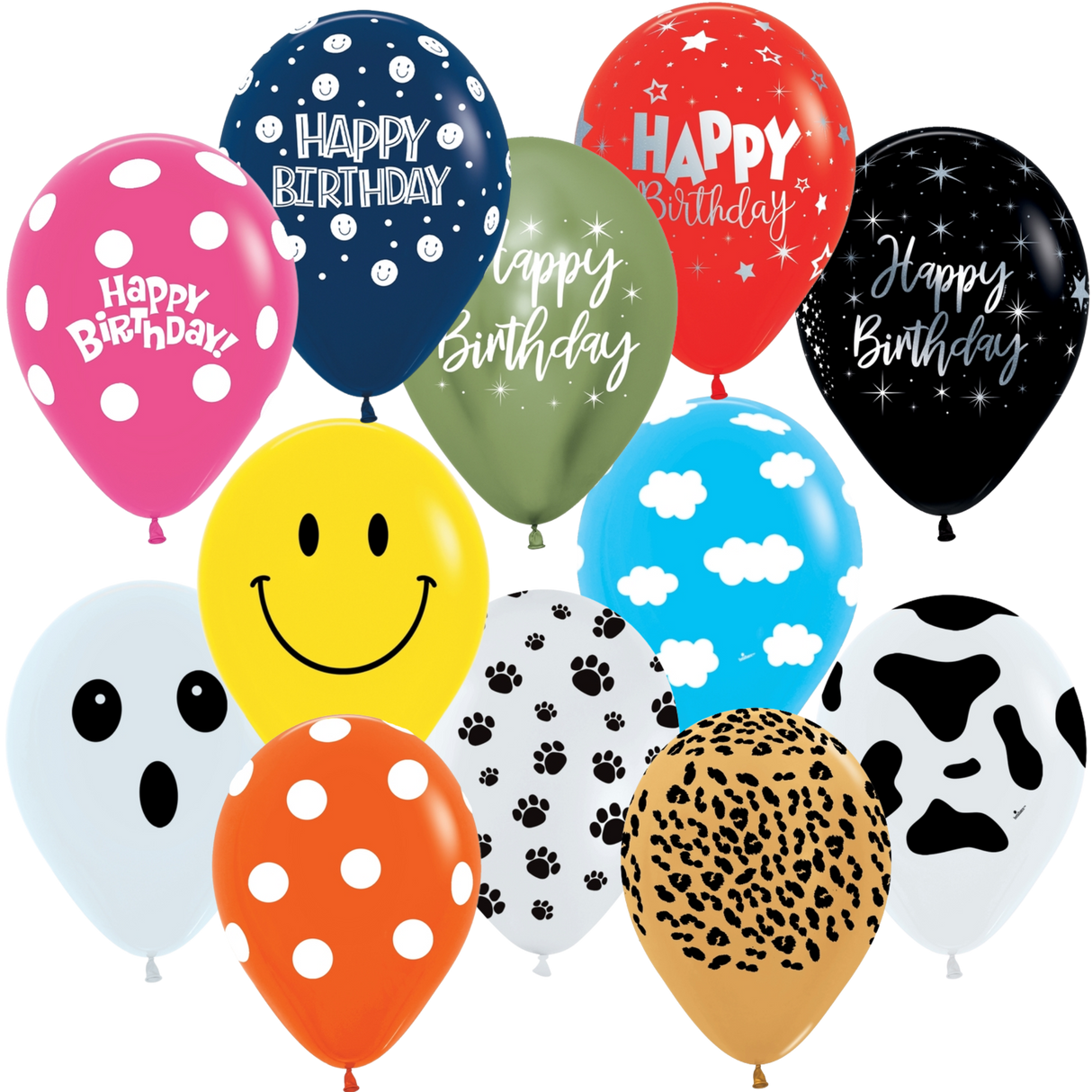 11" Printed Latex Balloon with Helium