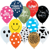 11" Printed Latex Balloon with Helium