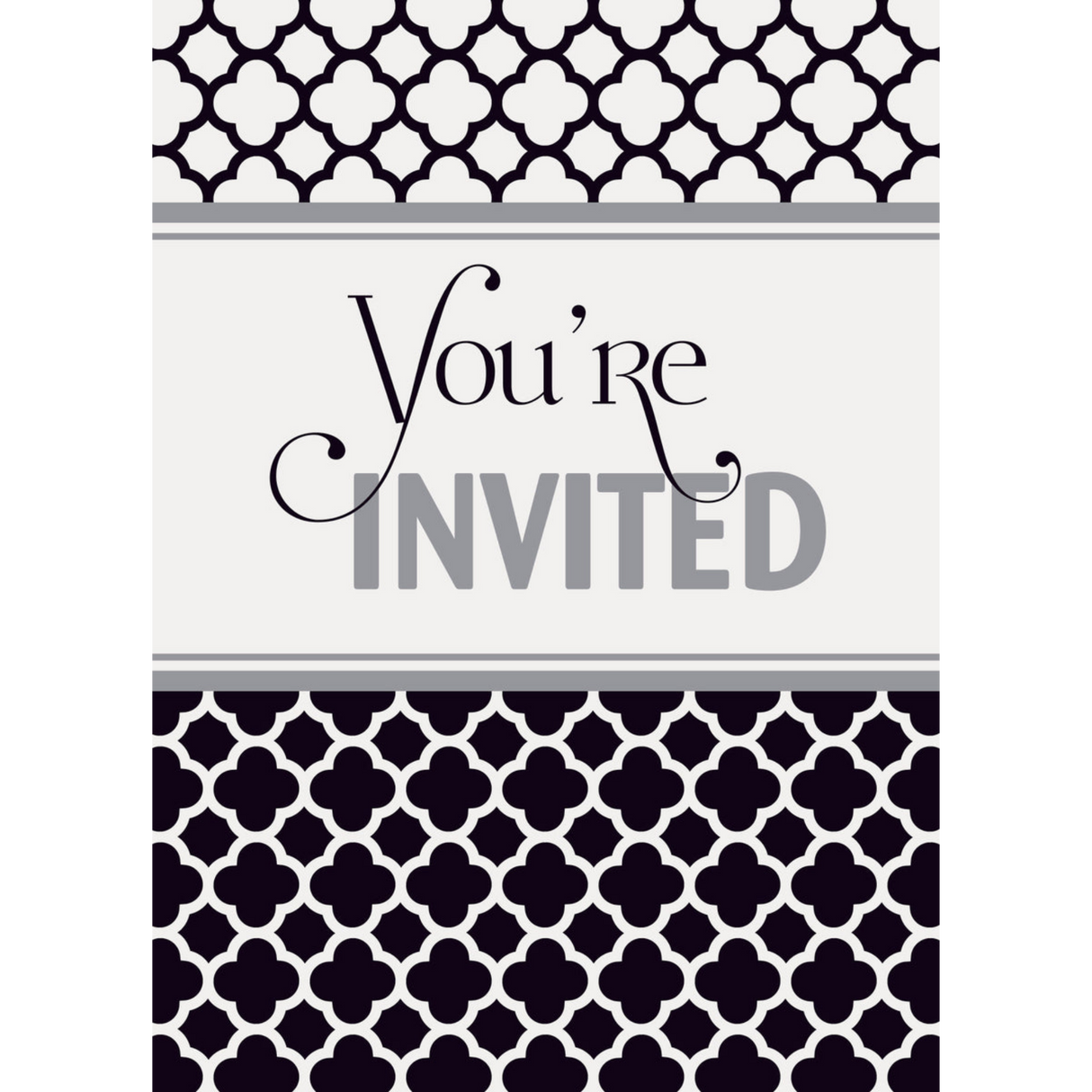 Quatrefoil Invitations (8 ct.)