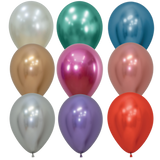 11" Reflex or Silk latex balloon with Helium