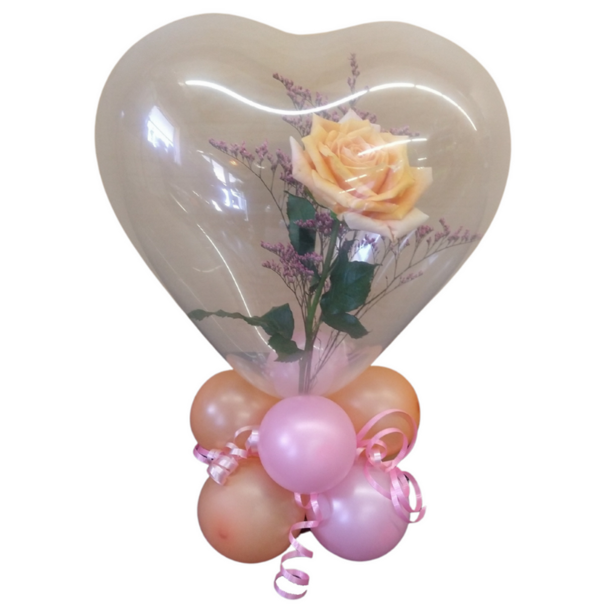 Stuffed Heart Balloon Floral