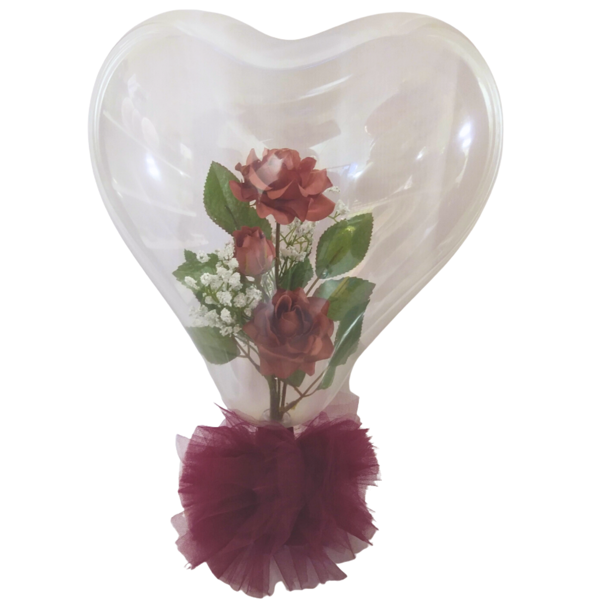 Stuffed Heart Balloon Floral