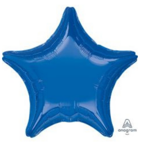 19" Solid Color Star Balloon