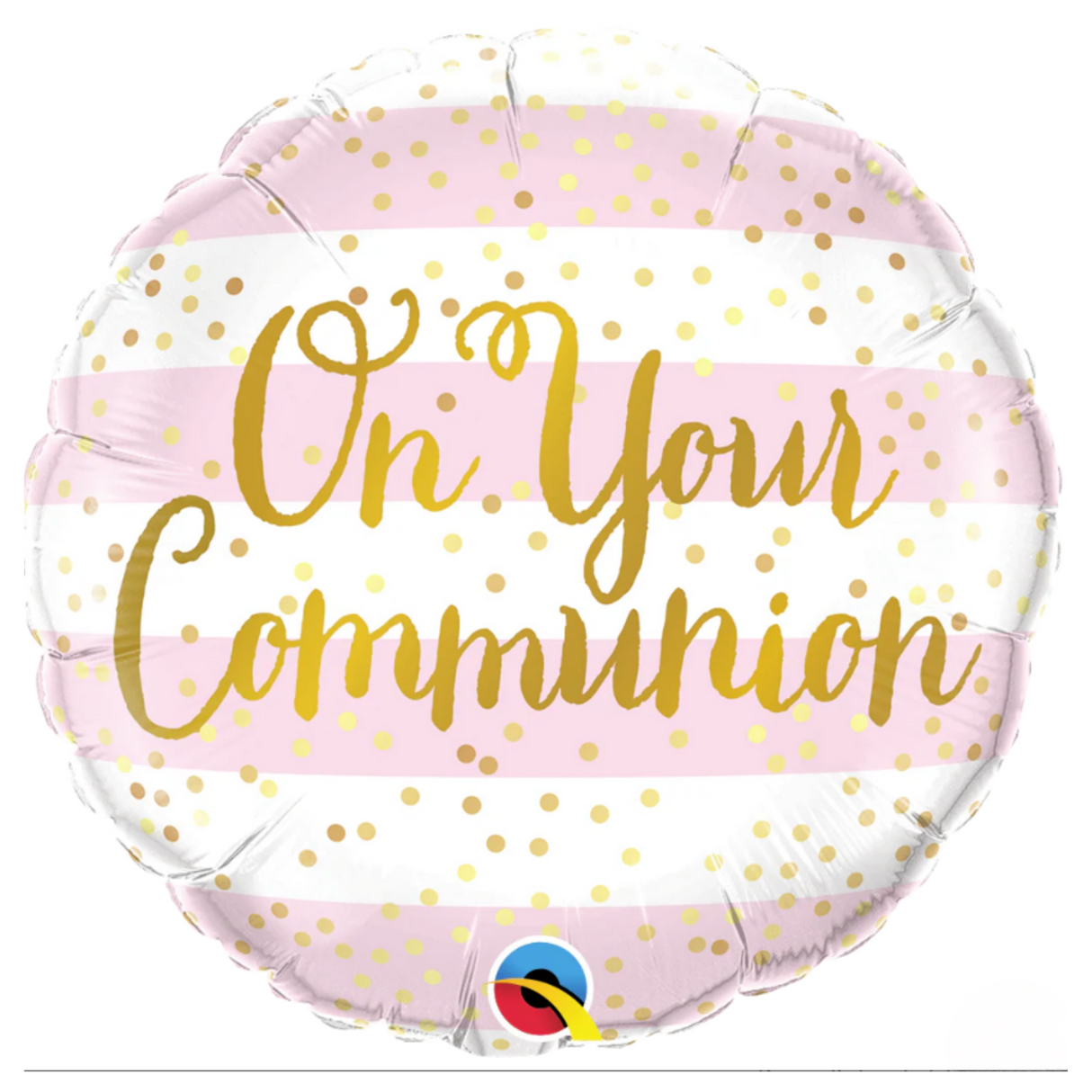On Your Communion Pink Stripes
