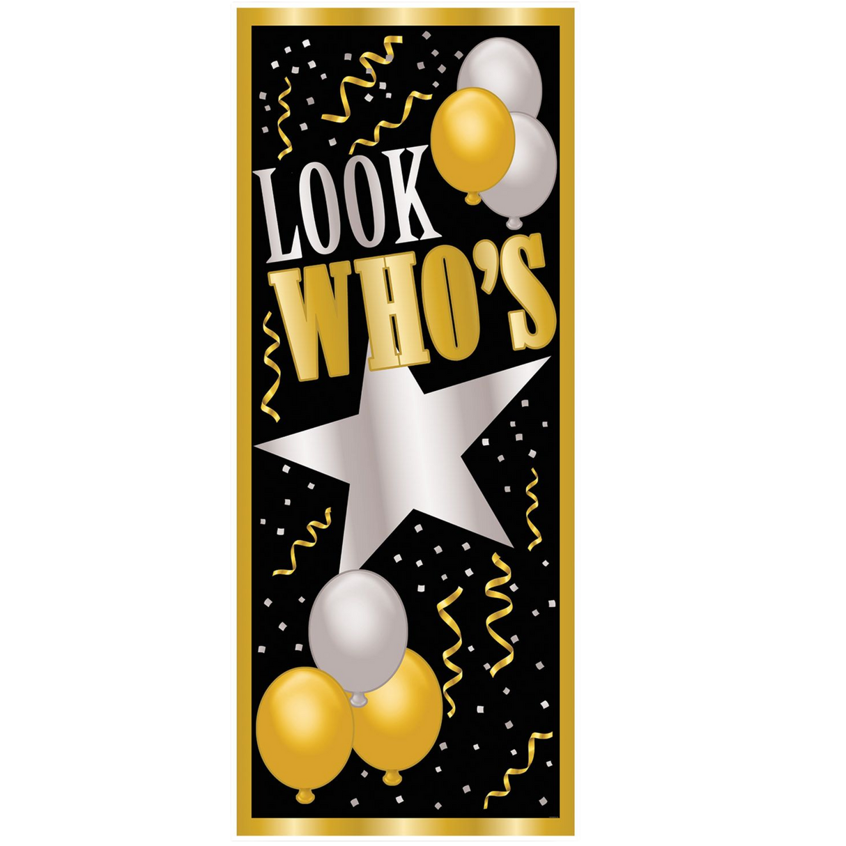 Look Who's Door Cover, 30" x 6'